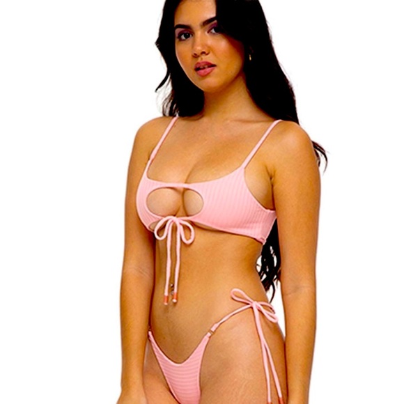 INDAH Jana Keyhole Top + Vida Thong Bikini Set